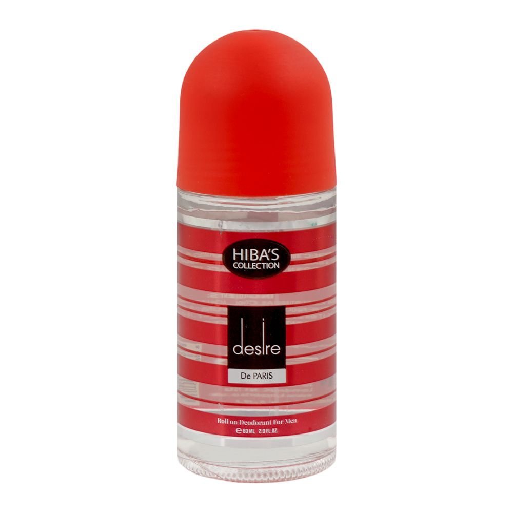 Hiba's Collection Desire De Paris Roll On, For Men, 60ml