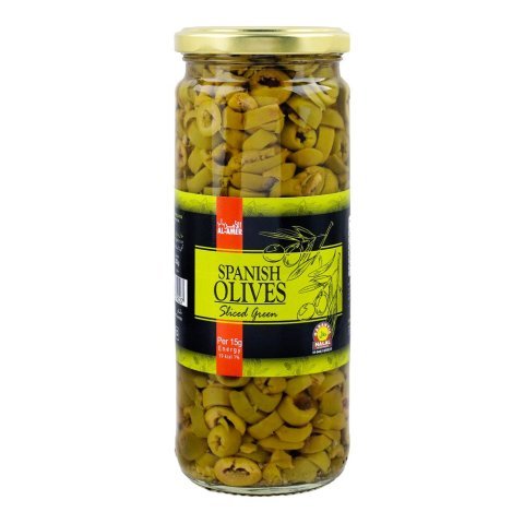 Al-Amer Sliced Green Olives, 430g