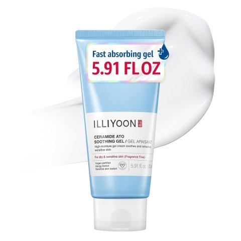 Illiyoon Ceramide Ato Soothing Gel - Vegan Facial Moisturizer, for All Skin Types, 175ml