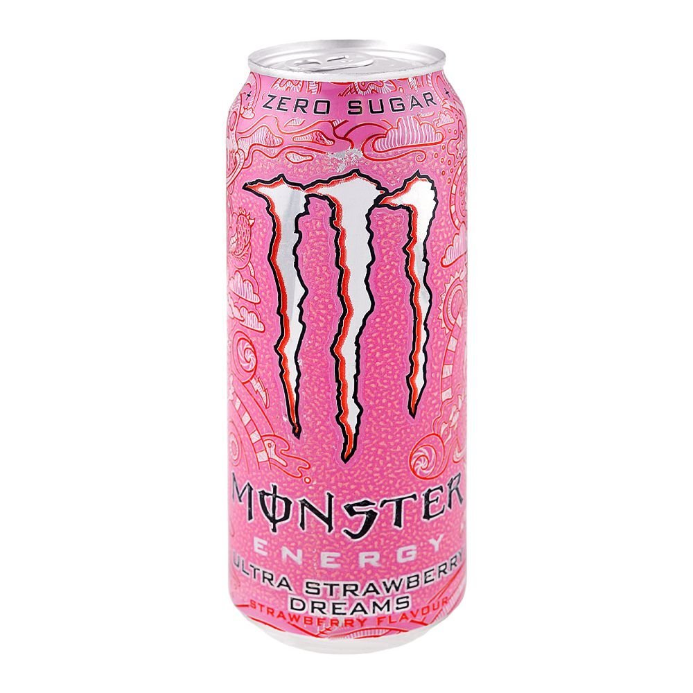 Monster Ultra Strawberry Dreams Zero Sugar Energy Drink, 500ml