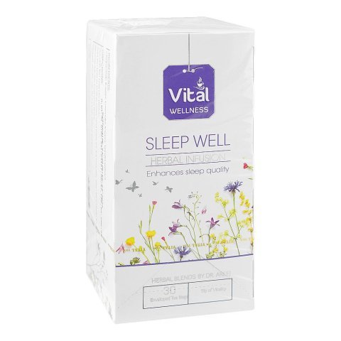 Vital Sleep Well Enveloped Tea Bags, 30-Pack