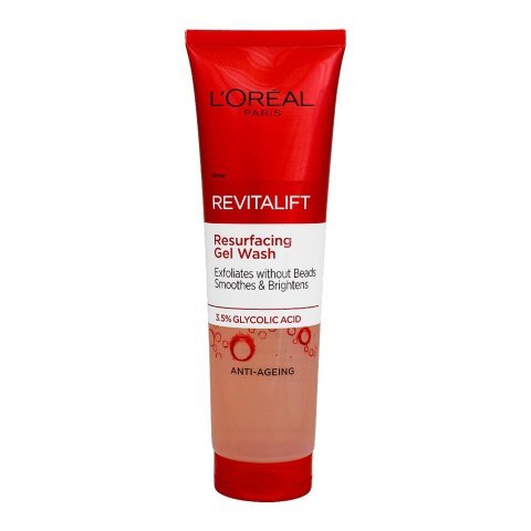 L'Oreal Paris Revitalift Anti-Aging 3.5 Glycolic Acid Resurfacing Gel Wash, 150ml