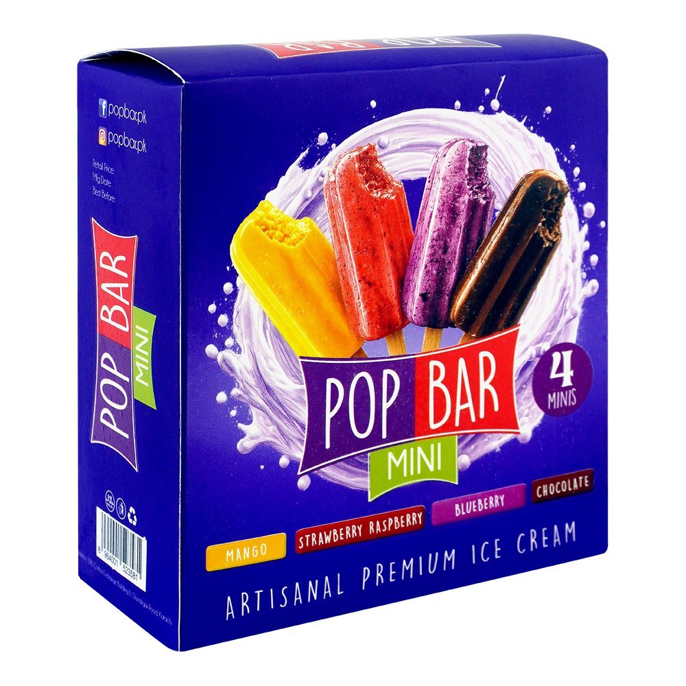 Wholesome Foods Pop Bar Mini Icecream, 4-Pack