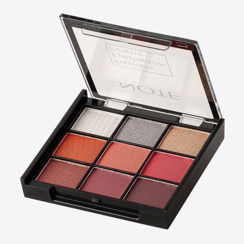 J. Note Flawless Eyeshadow Palette, 9 Shades, 0.79g Each, 02 Romantic Date