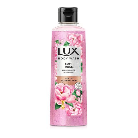 Lux Soft Rose French Rose & Almond Oil Body Wash, Paraben Free, 520ml