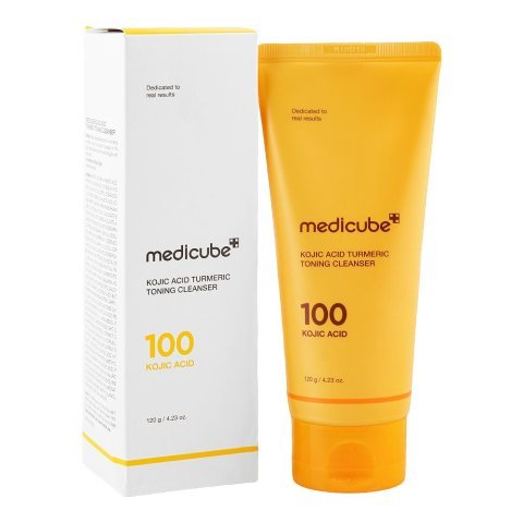 Medicube 100 Kojic Acid Turmeric Toning Cleanser, Glycerin, Niacinamide, For Radiant Skin, 120g