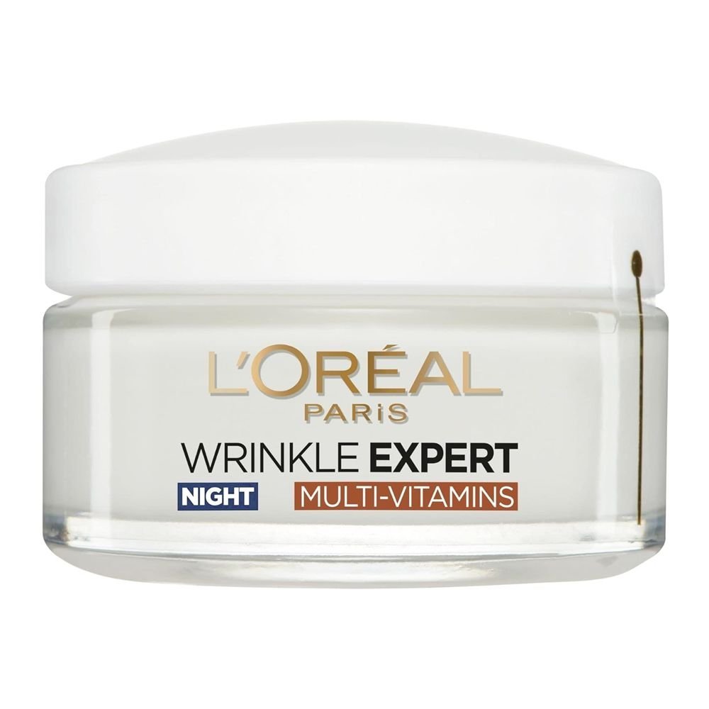 L'Oreal Wrinkle Expert, 65+Multivitamins, Anti-Wrinkle Fortifying Night Cream, 50ml