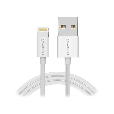 UGreen USB 2.0 Lightning Sync & Charging Cable, 1M, White, 20728