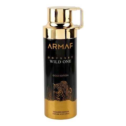 Armaf Odyssey Wild One Gold Edition Perfumed Body Spray, For Men, 200ml