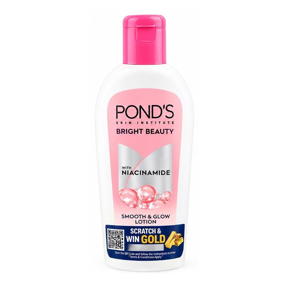 Pond's Bright Beauty With Niacinamide Smooth & Glow Lotion, Niacinamide, 100ml