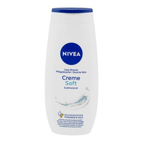 Nivea Creme Soft & Almond Oil Care Shower Cream, For Healthy Skin, 250ml
