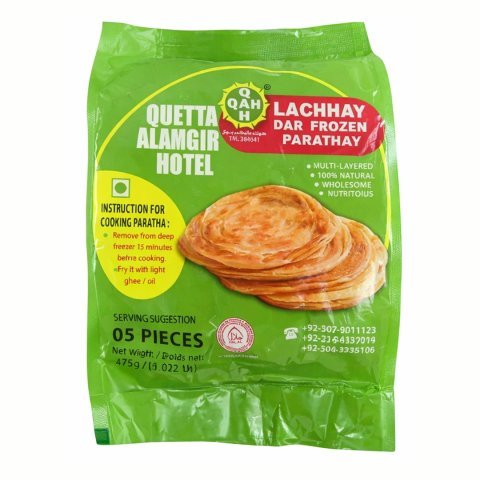 Quetta Alamgir Lachhay Dar Frozen Paratha, 5-Pack
