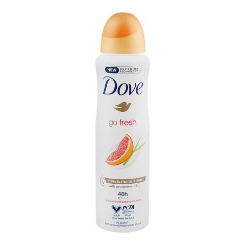 Dove Go Fresh Grapefruit & Lemon Grass Scent Anti-Prespirant Deodorant Spray, 150ml