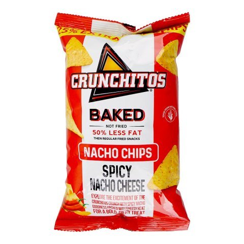 Crunchitos Baked Spicy Nacho Cheese Nacho Chips, 75g