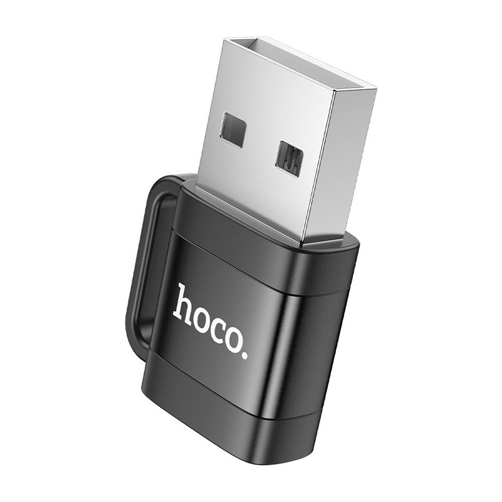 HOCO USB Male To Type-C Female Adapter, 480Mbps Transfer Speed, UA31D