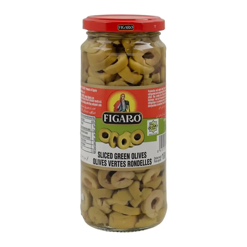 Figaro Green Slice Olives, 340g