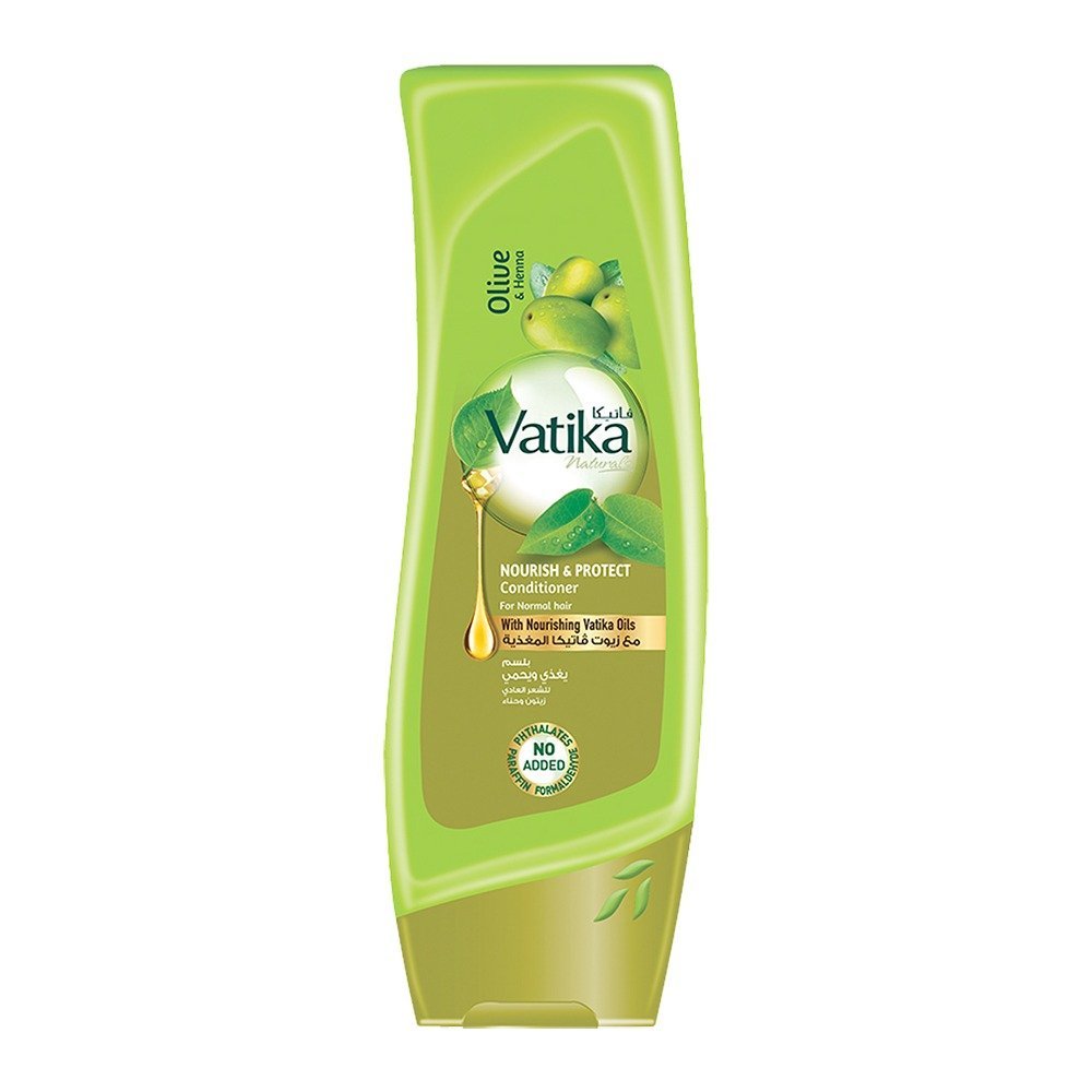 Dabur Vatika Olive & Henna Nourish & Protect Nourishing Oils Conditioner, For Normal Hair, 180ml