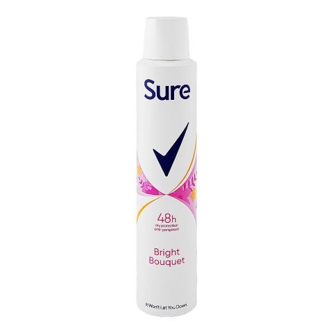 Sure Women Bright Bouquet 48H Anti-Perspirant Body Spray, 200ml