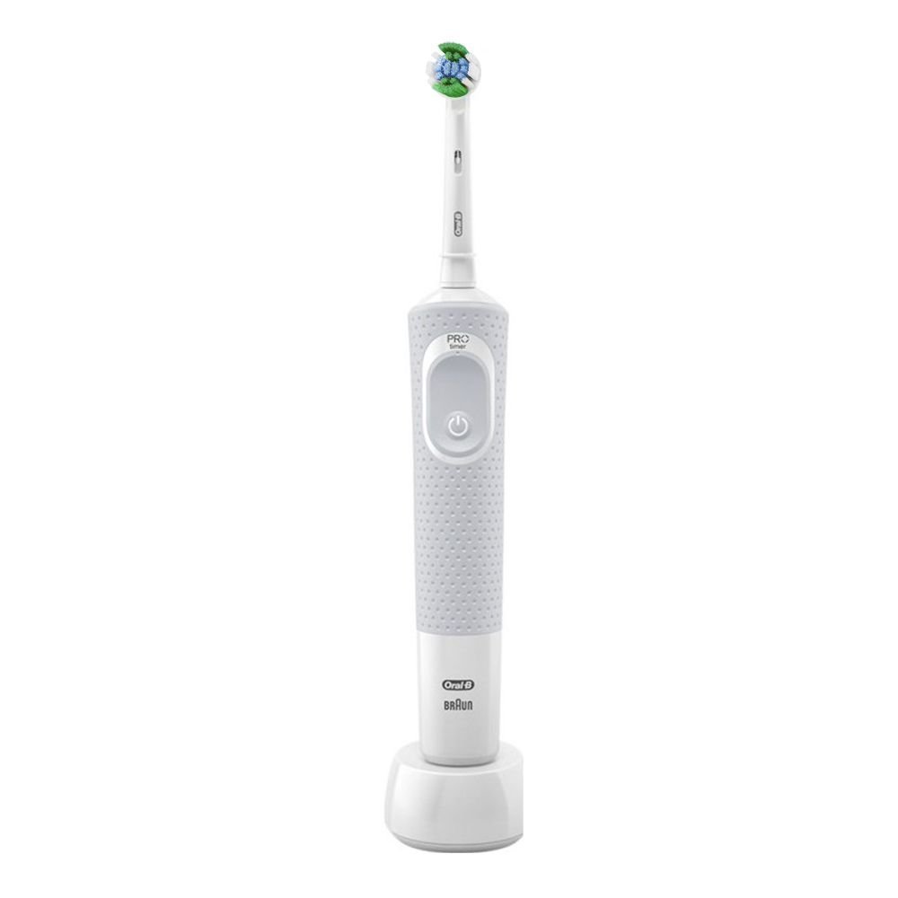 Braun Oral-B Vitality Precision Clean Rechargeable Toothbrush, 0.9W, IP67 Water Resistant, White, D100.413.1