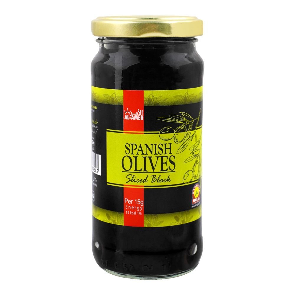Al-Amer Sliced Black Olives, 235g