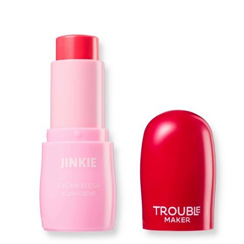 Trouble Maker Jinkie Stick Cream Blush, Cheer Up Hot Pink