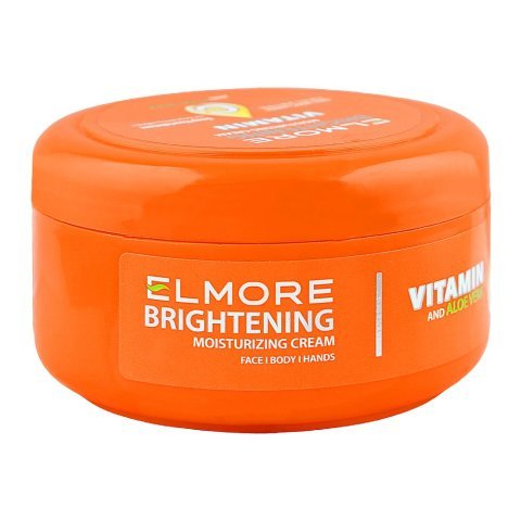 Elmore Brightening & Moisturizing Cream, Vitamin C & Aloe Vera, For Radiant Skin, 200ml