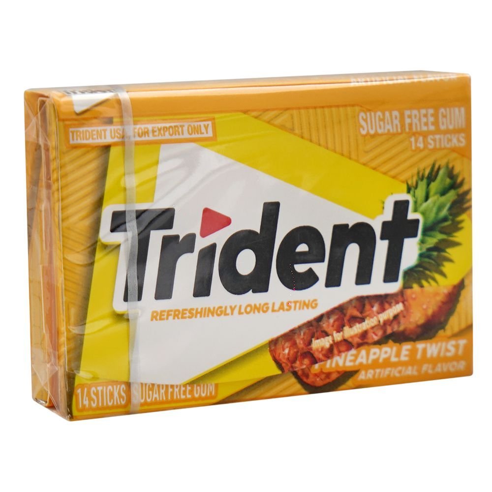 Trident Pineapple Sugar Free Gum Twist, 14-Pack
