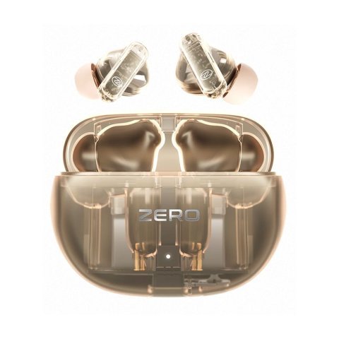 Zero Klarity Z Quad Mic ENC Wireless Earbuds, IPX5 Water Resistant, Upto 50 Hours Playtime, Glassy Beige