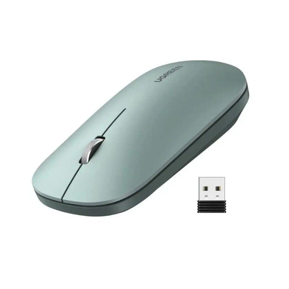 UGreen Portable Wireless Mouse, 4000DPI, Green, 90374