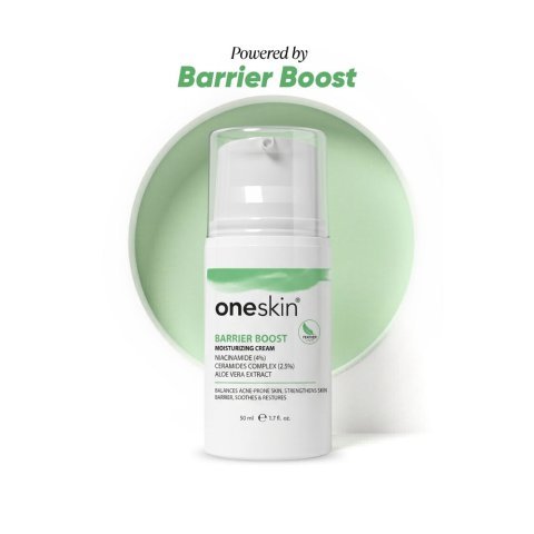 Oneskin Ceramides Complex 2.5% Aloe Vera Barrier Boost Moisturizing Cream, Niacinamide, Shea Butter, For Acne-Prone Skin, 50ml