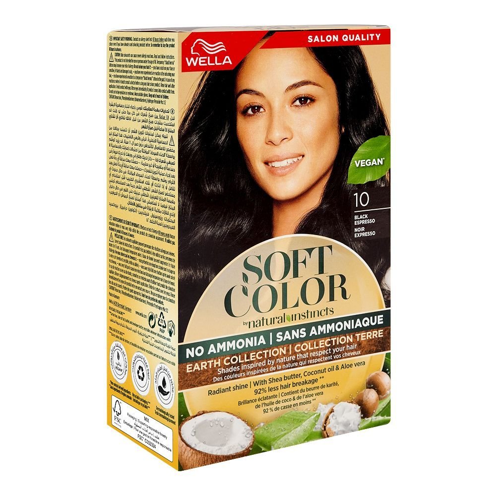 Wella Soft Color Natural Instincts Kit, 1/0 Black Espresso