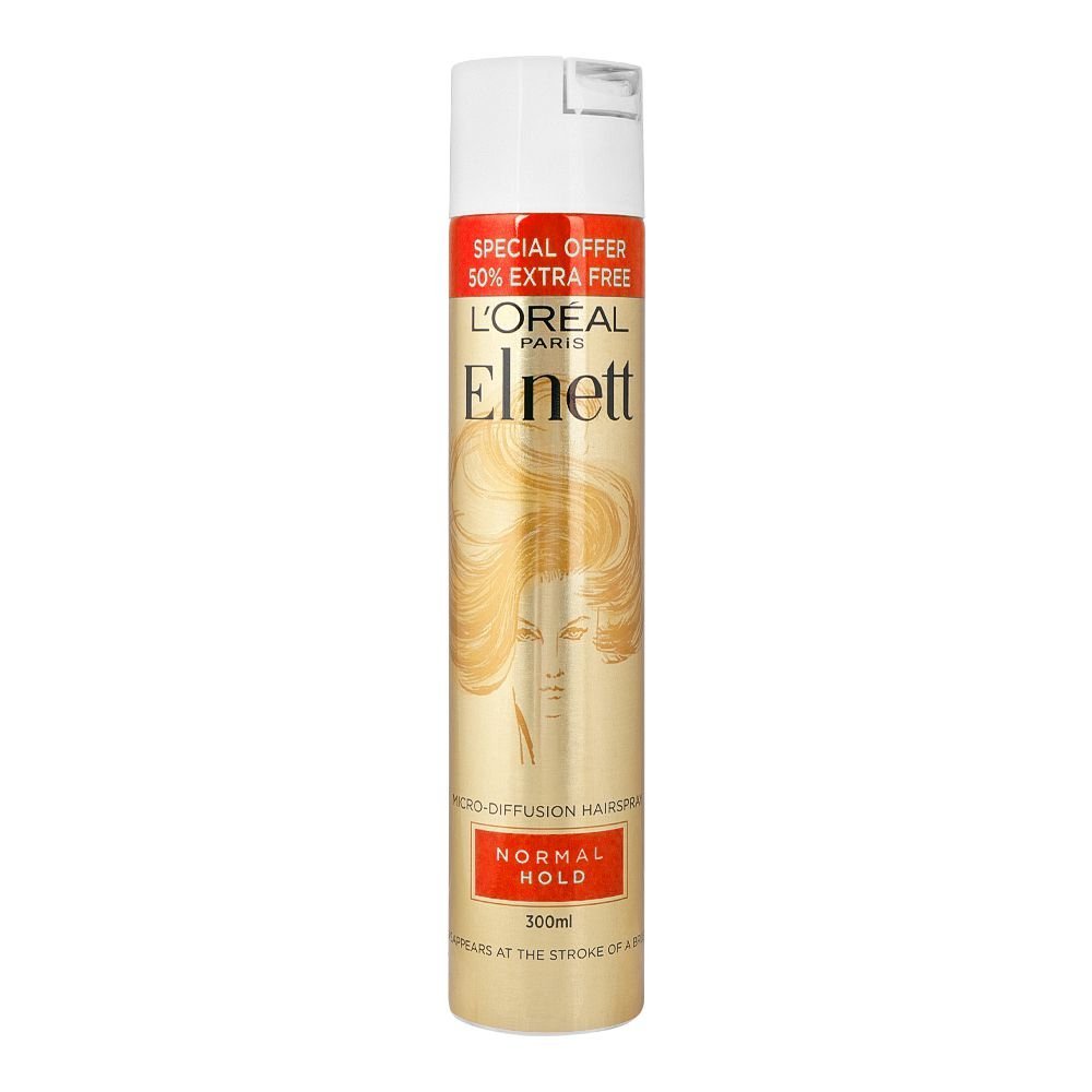 L'Oreal Elnett Satin Normal Hold Hair Spray, 300ml