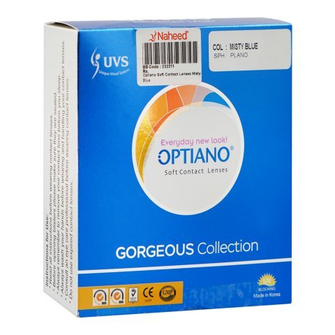 Optiano Soft Contact Lenses, Misty Blue
