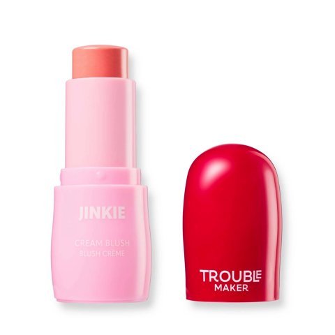 Trouble Maker Jinkie Stick Cream Blush, Too Much Baby Pink