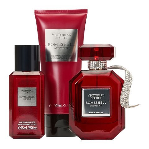 Victoria's Secret Bombshell Midnight Set, For Women, EDP 50ml + Mist 75ml + Lotion 100ml