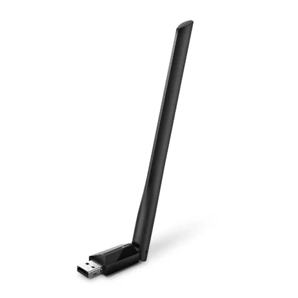 TP-Link AC600 High Gain Dual Band Wi-Fi USB Adapter, 433 Mbps, Single High-Gain Antenna, Archer T2U Plus