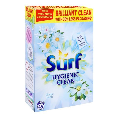 Surf Hygienic Clean & Classic Fresh Washing Powder, 2250g