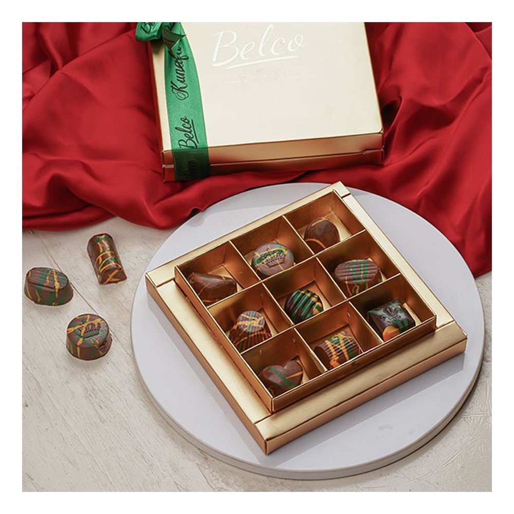 Belco Mari Gold Kunafa Chocolate Box, 9-Pack