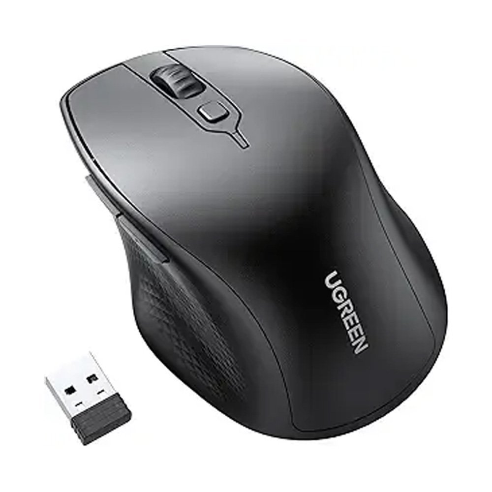 UGreen Ergonomic Wireless Mouse, 4000DPI, Black, 90395