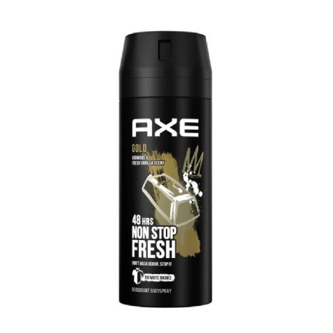 Axe Gold 48H Oud Wood & Dark Vanilla Deodorant Spray For Men, 150ml