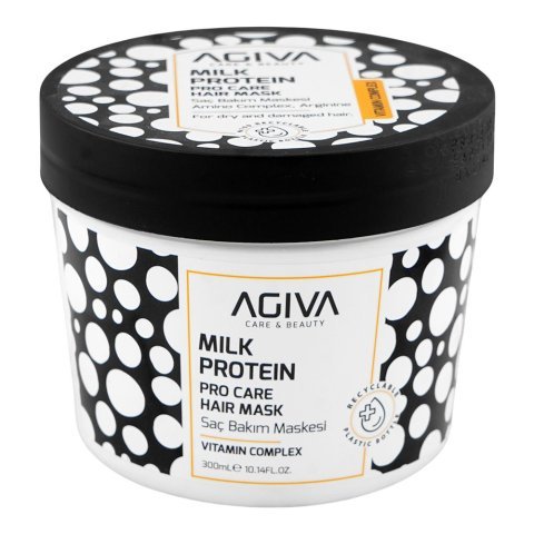 Agiva Care & Beauty Milk Protein Pro Care Vitamin Complex Hair Mask, Glycerin, Citric Acid, For Dry, Damaged & Frizzy Hair, 300ml