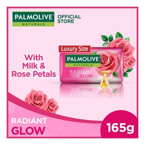 Palmolive Naturals Radiant Glow Milk & Rose Soap, 165g