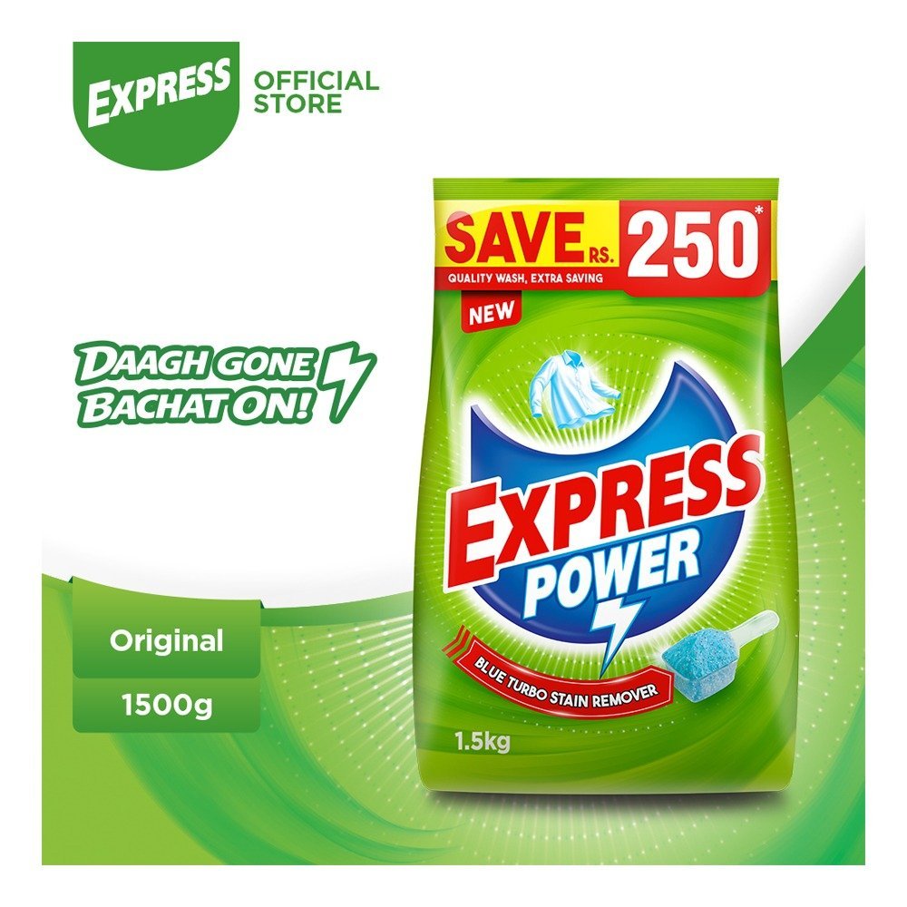 Express Power Detergent Washing Powder, 1.5 KG