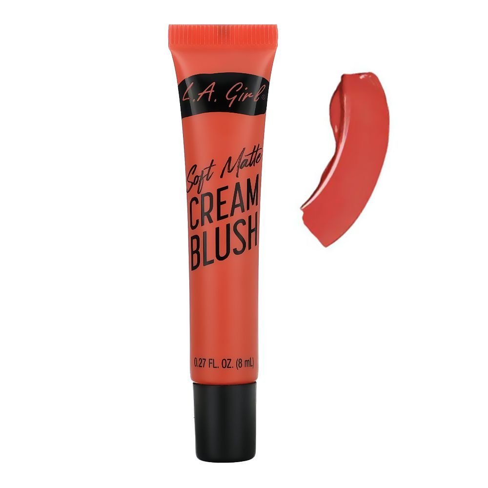 L.A. Girl Soft Matte Cream Blush, 8ml, GBL445 Hot Shot
