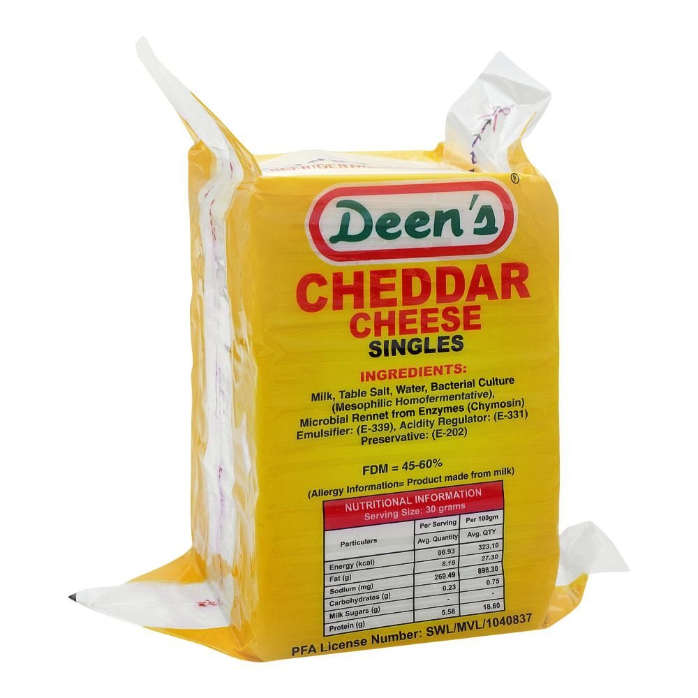 Deen's Cheddar Slice Cheese, 1kg