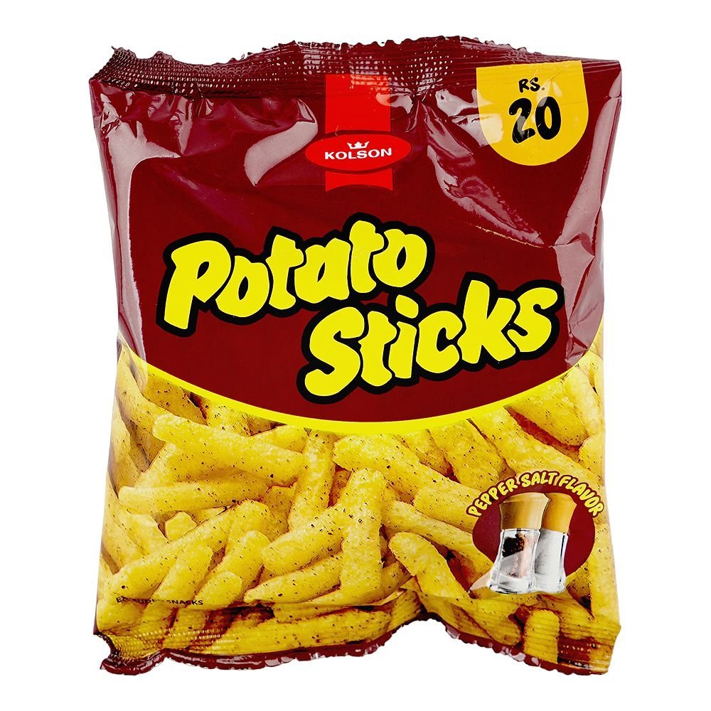 Kolson Potato Sticks, Pepper & Salt, 14g