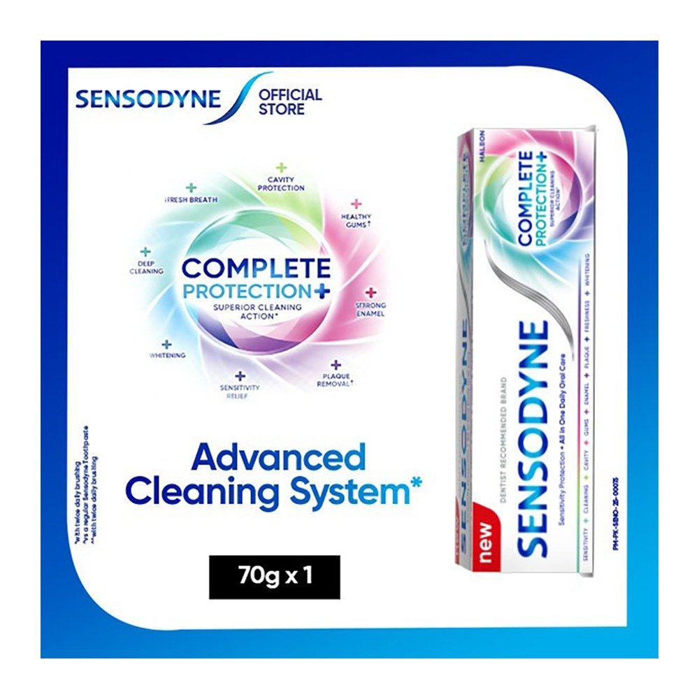 Sensodyne Complete Protection+ Fresh Breath Toothpaste, 70g
