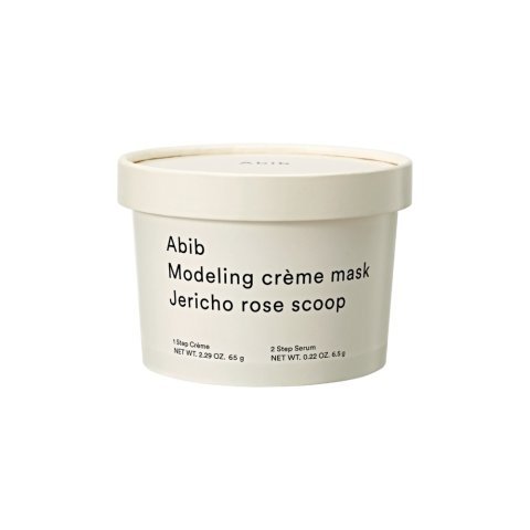 Abib Jericho Rose Modeling Scoop Cream Mask Cream +Serum, Overnight Repair & Hydration Care, Rose Extract, 65g