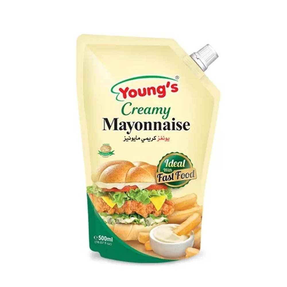 Young's Mayonnaise Creamy & Salted 500gm Pouch