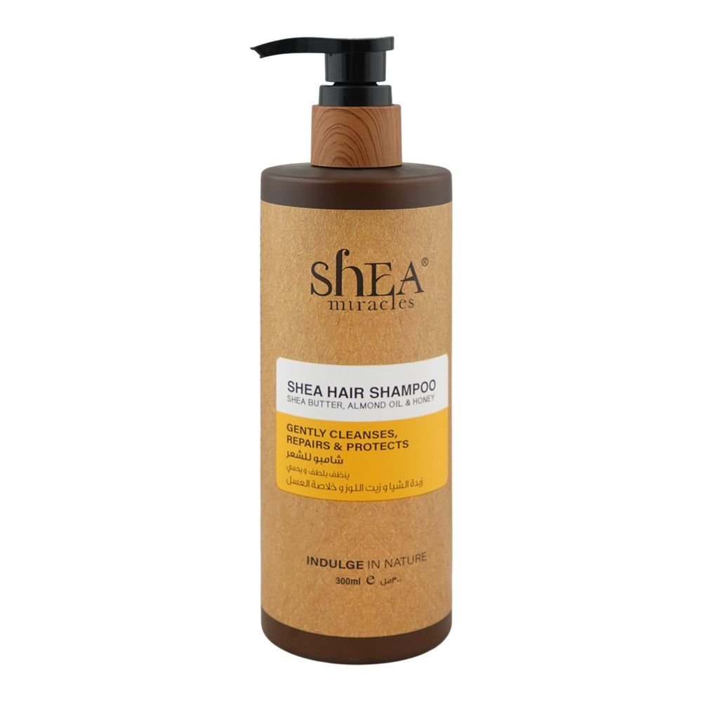 Shea Miracles She Butter, Almond Oil & Honey Shea Hair Shampoo, For Dry & Damaged Hair, 300ml